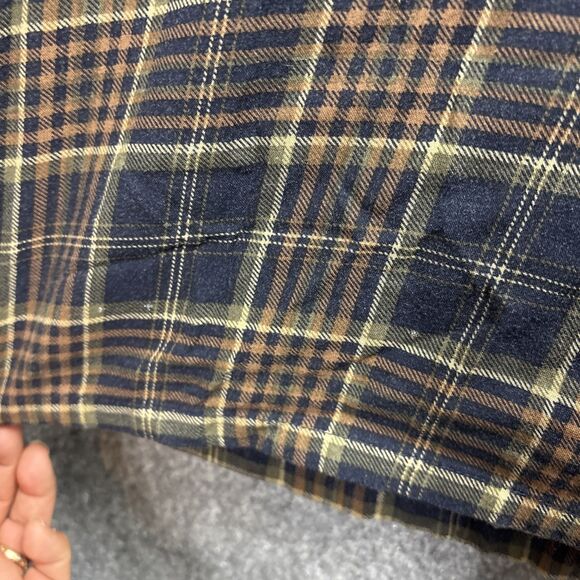 Dress Womens Size M Green Plaid Corduroy Cottagecore Academia - Picture 10 of 13